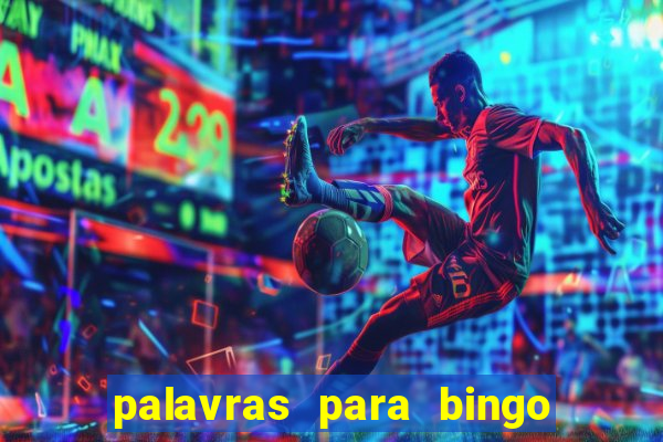 palavras para bingo cha de bebe